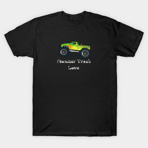 Monster truck love T-Shirt by artsytee